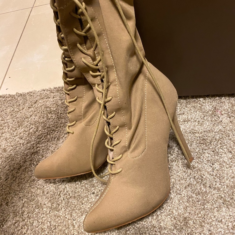 Tie Up Boot Heels